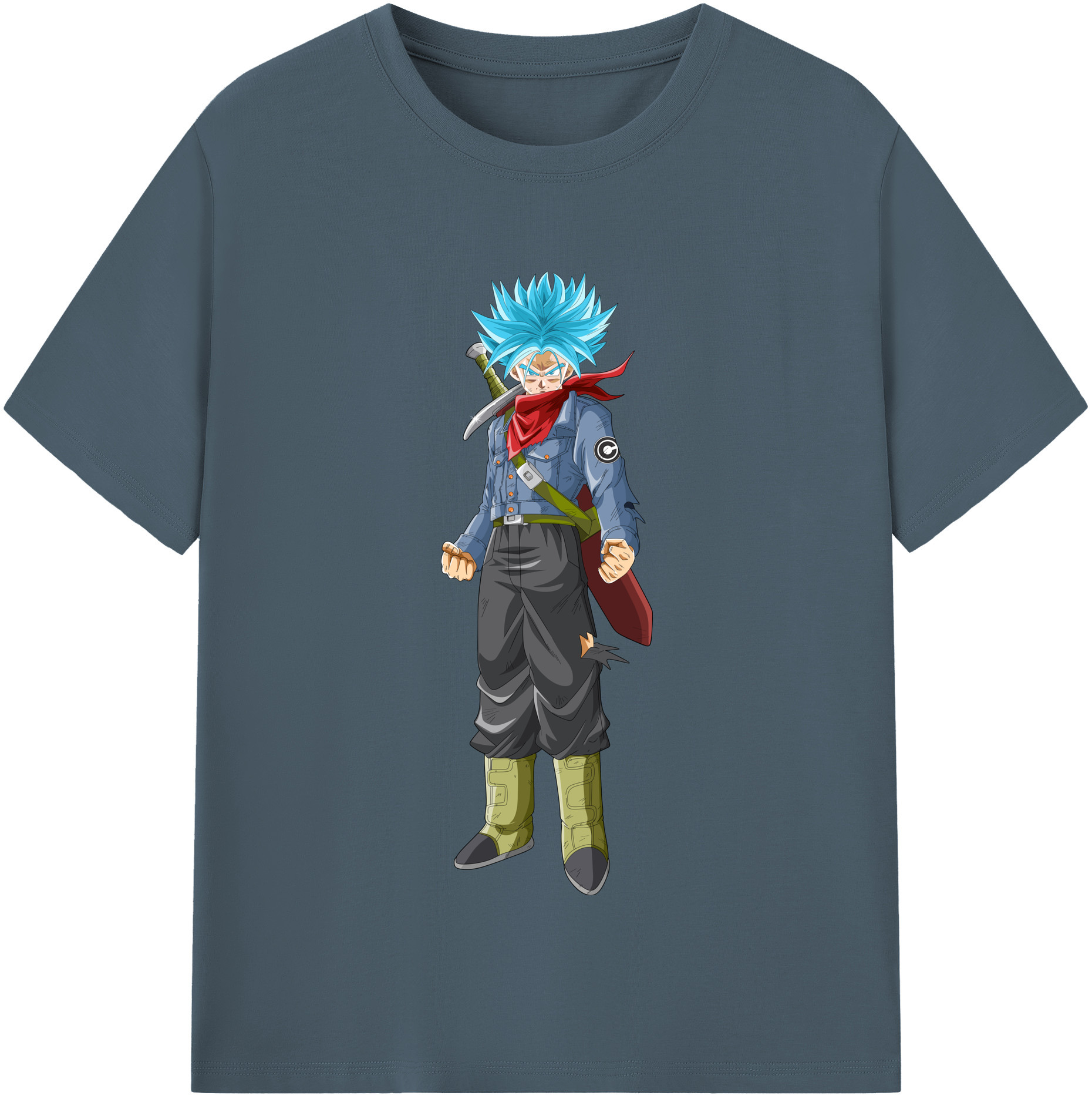 （画像用） ドラゴンボール トランクス（Torankusu）DRAGON BALL Trunks 綿100％半袖Tシャツ（フロントプリント）